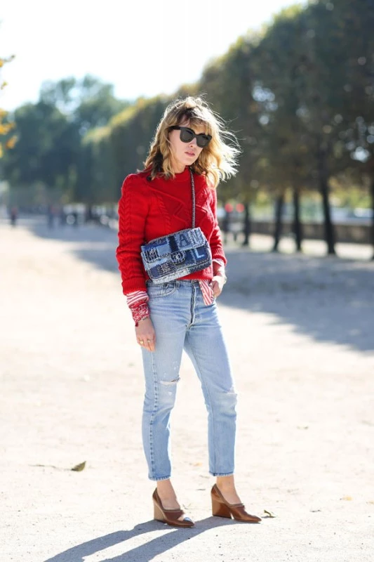 Street style, Annabel Rosendahl arriving at Carven Spring Summer 2016 show held at Jardin des Tuileries, in Paris, France, on October 1st, 2015. Photo by Marie-Paola Bertrand-Hillion/ABACAPRESS.COM  | 518308_012 Paris France