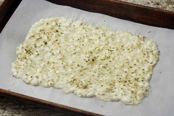 Flatbread με cottage cheese