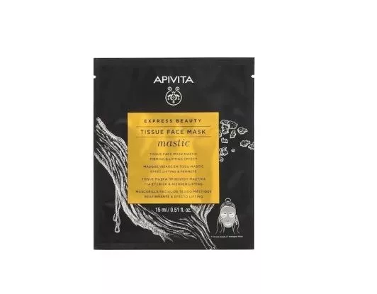 Express Beauty Tissue Μάσκα Προσώπου Μαστίχα Σύσφιξη & Αίσθηση Lifting, Apivita