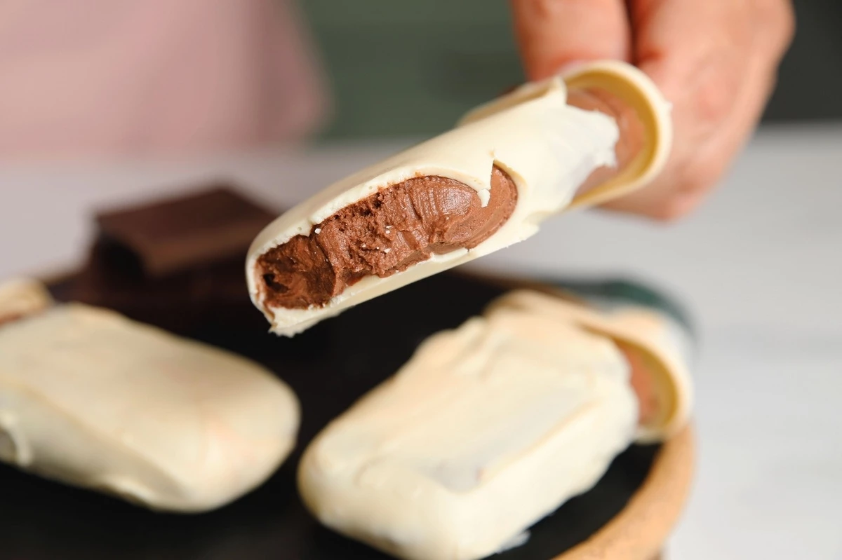 Φουλ υγιεινά παγωτίνια σοκολάτας - Θα χρειαστείς μόνο 3 υλικά