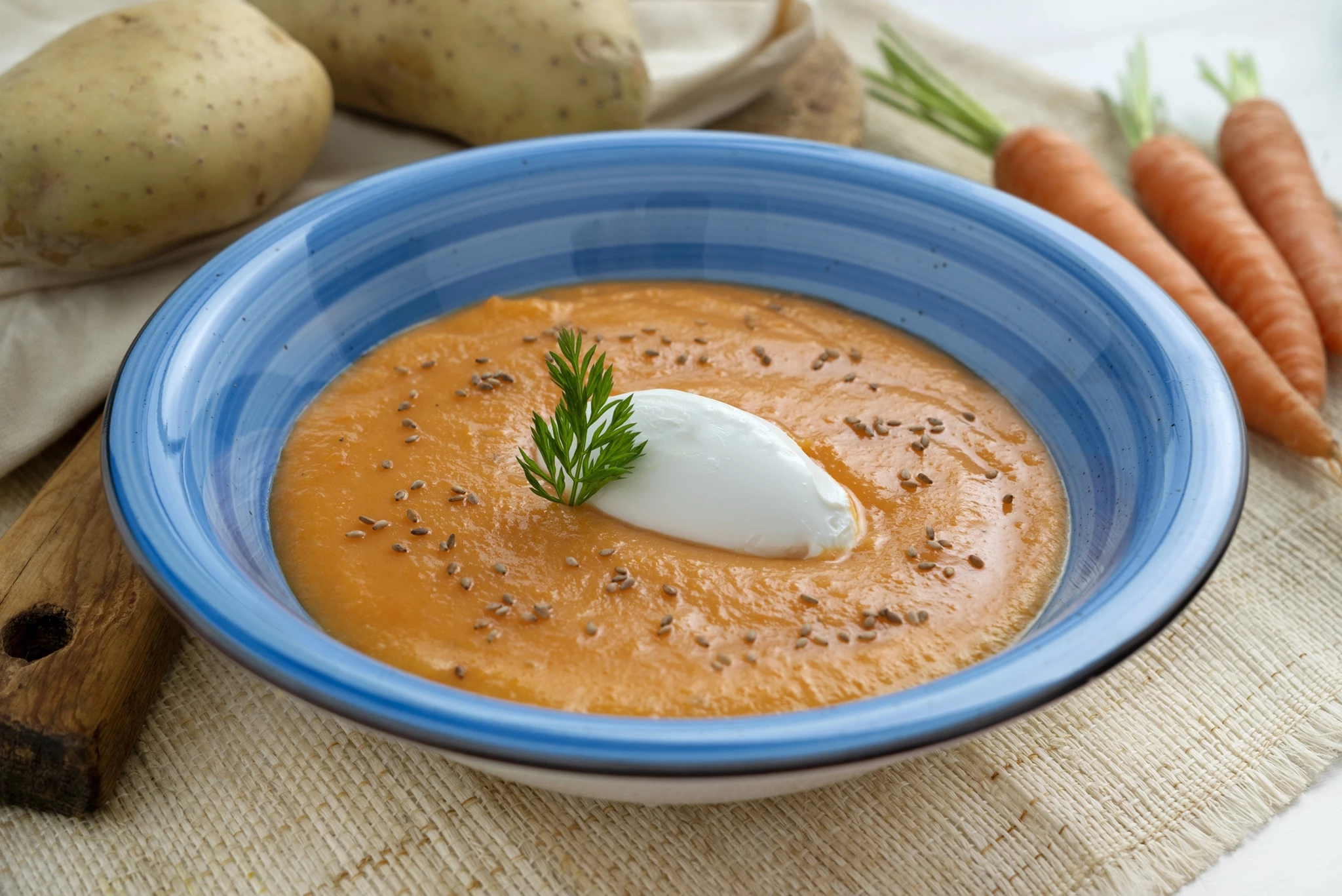 Καροτόσουπα βελουτέ με τραχανά - Ό,τι πιο θρεπτικό σε χρόνο dt!