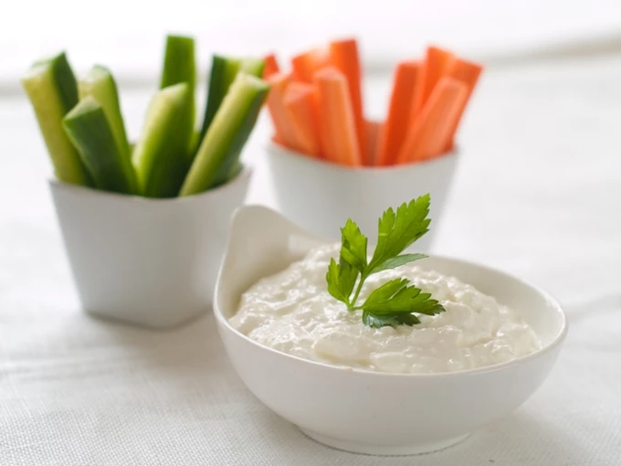 Dip με cottage cheese