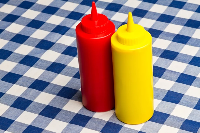 ketchup and mustard