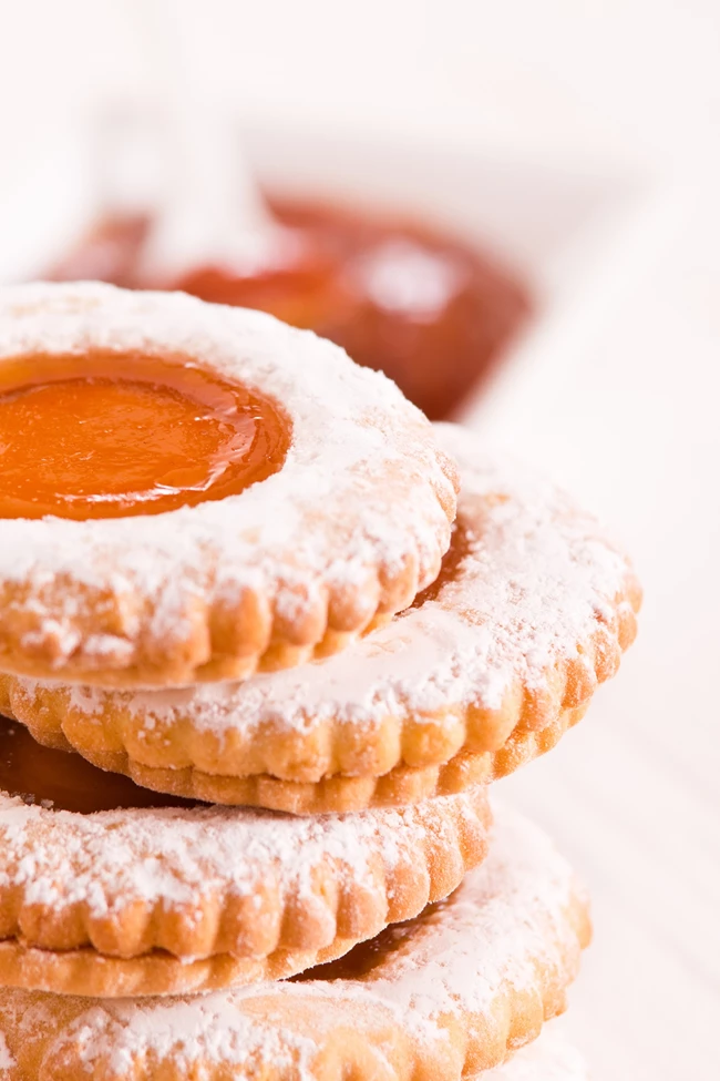 μπισκότα shortbread με βερίκοκα