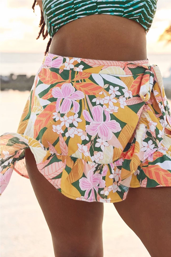 Wrap Mini Skirt