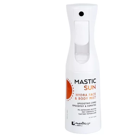 Sun Hydra Face & Body Mist Δροσιστικό Σπρέι Προσώπου & Σώματος με Αντηλιακά Φίλτρα, Mastic Spa