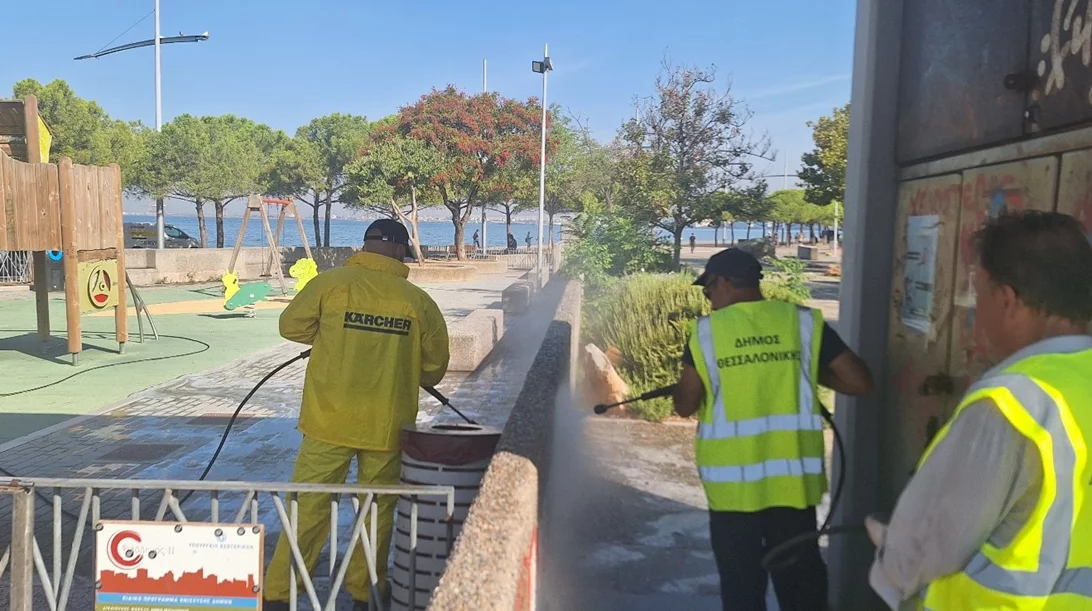 Η Kärcher Ελλάδος συμβάλλει στην ανανέωση της Νέας Παραλίας Θεσσαλονίκης