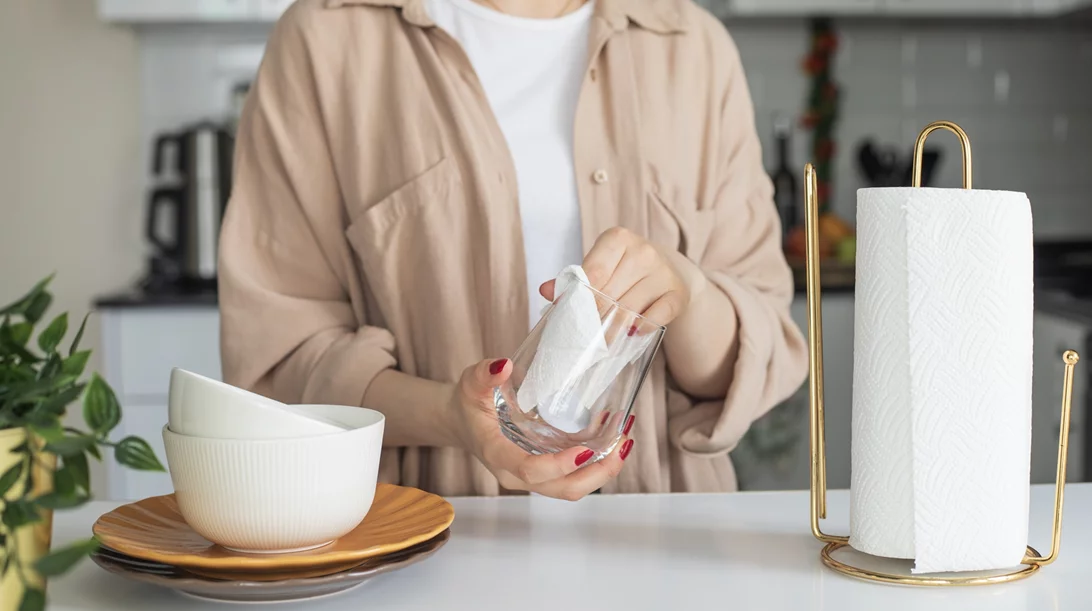 Οι 4 επιφάνειες που δεν πρέπει ποτέ να καθαρίζεις με χαρτί κουζίνας