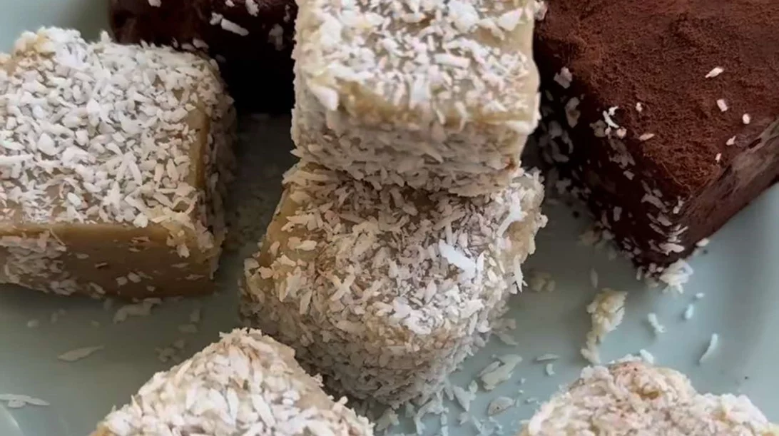 Σπιτικά λουκούμια χωρίς ζάχαρη - με 4 μόνο υλικά!