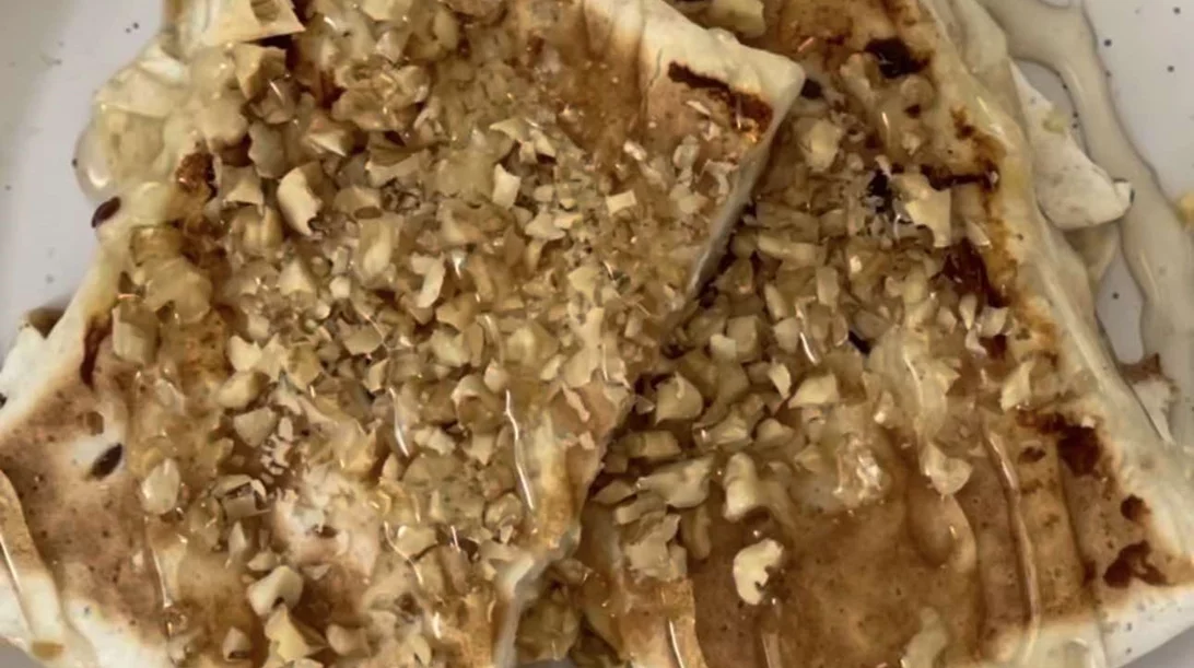 Φούλ πρωτεϊνική γλυκιά τυρόπιτα - Έτοιμη σε 2 λεπτά!