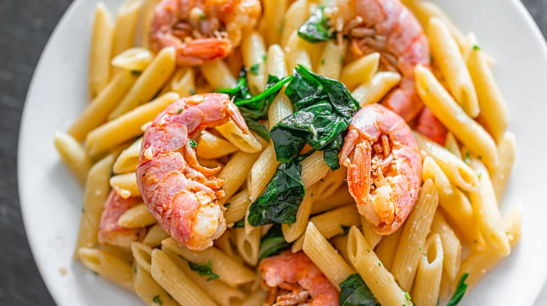 Viral συνταγή για πένες με γαρίδες - Με 40 γραμμάρια πρωτεΐνης ανά μερίδα