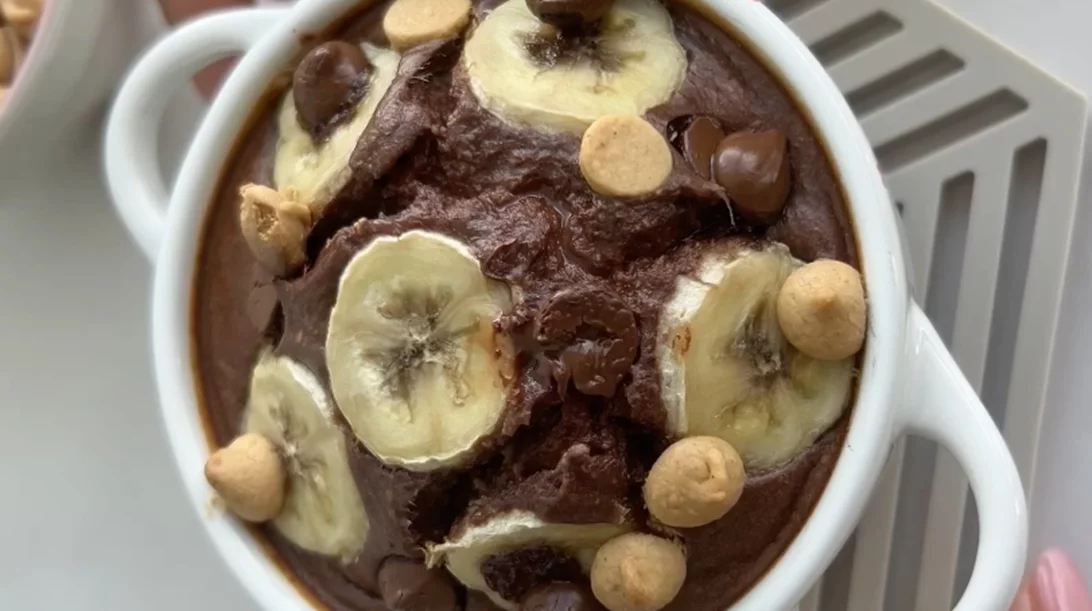 Κεκάκι βρώμης με σοκολάτα - μπανάνα: το πιο υγιεινό αλλά comfort γλυκό