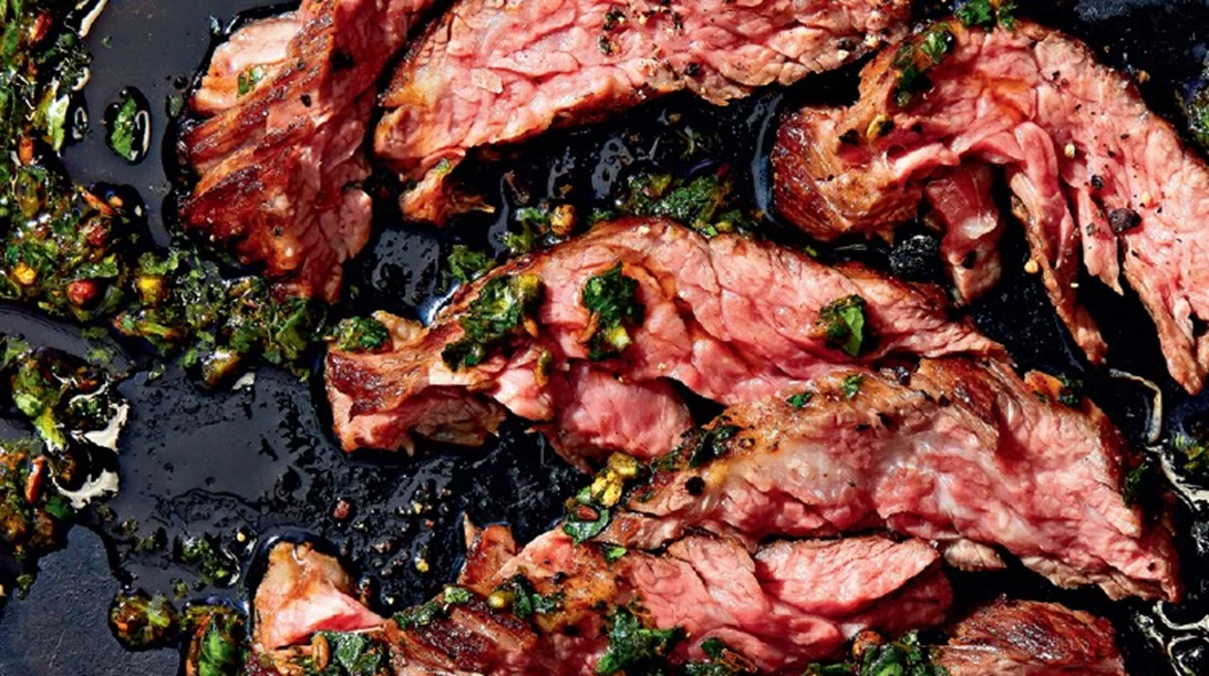 Ταλιάτα στο τηγάνι με chermoula κόλιαντρου και μαϊντανού