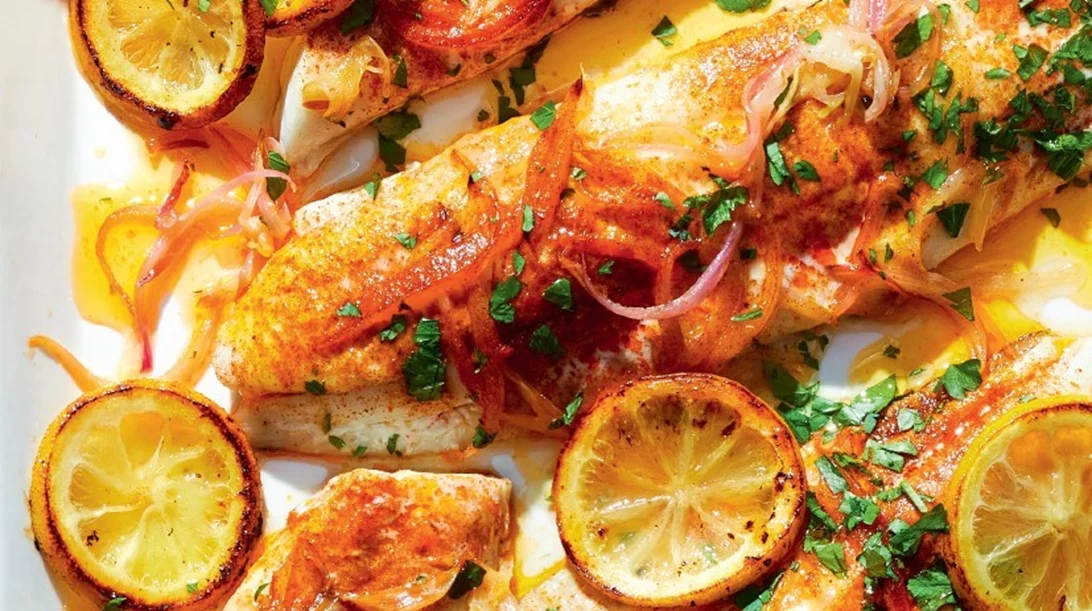 Συνταγή για γλώσσα με πάπρικα, λεμόνι και sherry