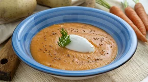 Καροτόσουπα βελουτέ με τραχανά - Ό,τι πιο θρεπτικό σε χρόνο dt!