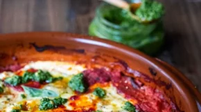 Σήμερα φτιάχνουμε λαζάνια με μελιτζάνα και pesto ρόκας