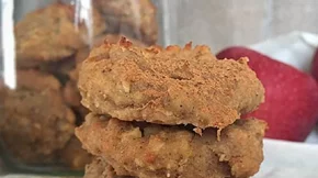 Mπισκότα με μήλο και κανέλα χωρίς ζάχαρη, χωρίς αλεύρι, χωρίς γλουτένη