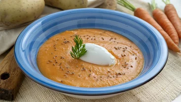 Καροτόσουπα βελουτέ με τραχανά - Ό,τι πιο θρεπτικό σε χρόνο dt!