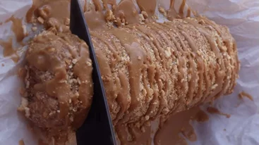 Κορμός μηλόπιτας χωρίς ζάχαρη - η εύκολη, γρήγορη και πεντανόστιμη συνταγή