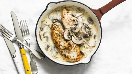 Πώς να φτιάξεις κοτόπουλο αλά κρεμ λάιτ χωρίς κρέμα γάλακτος