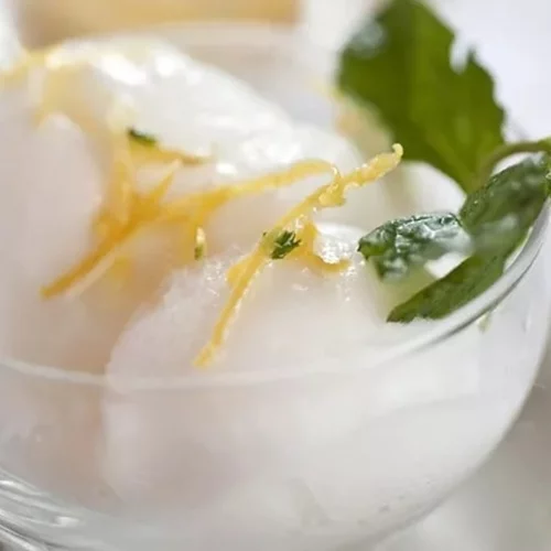 Δροσιστικό σορμπέ λεμόνι - 2 μόνο υλικά