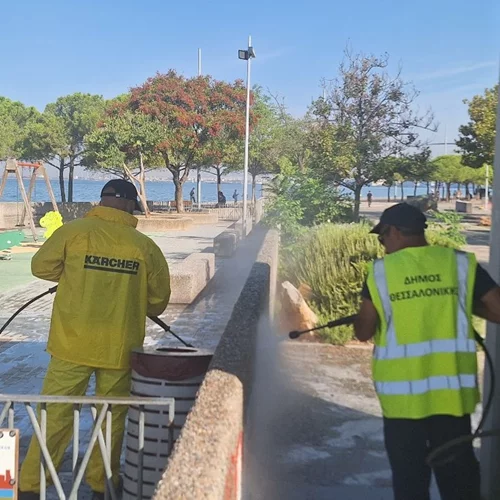 Η Kärcher Ελλάδος συμβάλλει στην ανανέωση της Νέας Παραλίας Θεσσαλονίκης
