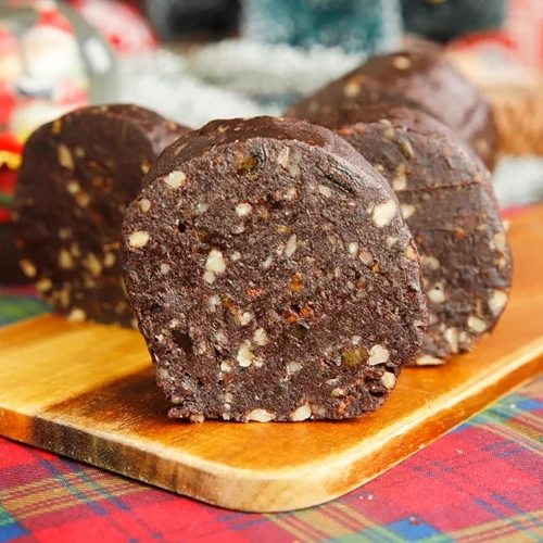 Κορμός μελομακάρονο χωρίς ζάχαρη - Ιδανικό για ένα γρήγορο εορταστικό γλυκό