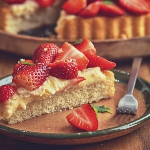 Εύκολο αφράτο κέικ με φράουλες, χωρίς μίξερ - Ετοιμο σε λίγα λεπτά