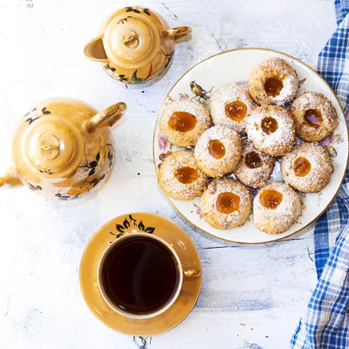 Μπισκότα shortbread με 3 υλικά και στρώση με βερίκοκα!