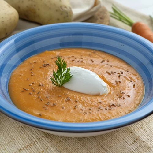 Καροτόσουπα βελουτέ με τραχανά - Ό,τι πιο θρεπτικό σε χρόνο dt!