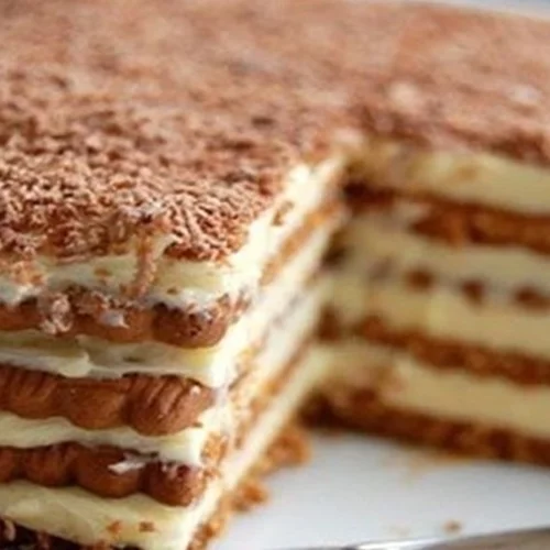 Μπισκοτογλυκό ψυγείου με σοκολάτα - Με 5 μόνο υλικά