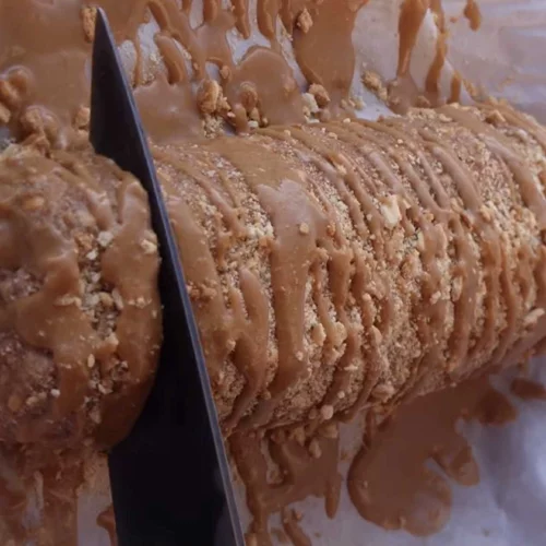 Κορμός μηλόπιτας χωρίς ζάχαρη - η εύκολη, γρήγορη και πεντανόστιμη συνταγή