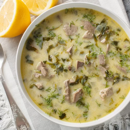 Mαγειρίτσα με μανιτάρια αντί για συκωτάκια - Εύκολη, νόστιμη και υγιεινή