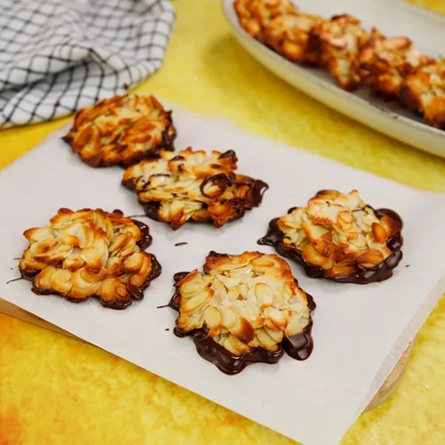 Φλωρεντίνες αμυγδάλου με 4 υλικά και χωρίς ζάχαρη