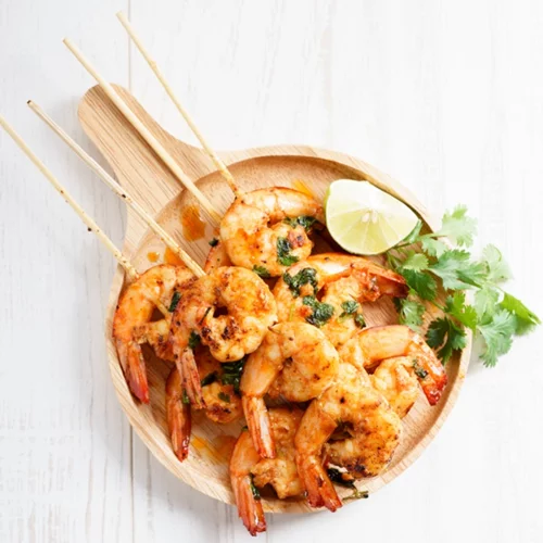 Γαρίδες με μέλι και λάιμ σε μια light εκδοχή
