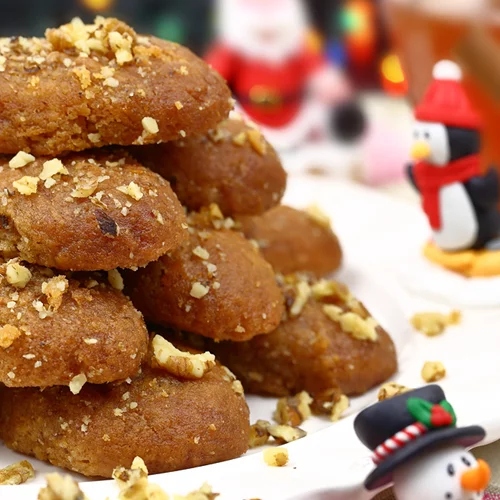 Μελομακάρονα με χαρούπι και ζάχαρη καρύδας