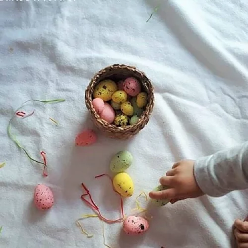 Sensory play: Το δικό μας αισθητηριακό παιχνίδι για πασχαλινό κυνήγι αβγών
