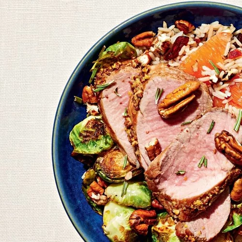 Ψαρονέφρι με μπασμάτι και λαχανάκια Βρυξελλών