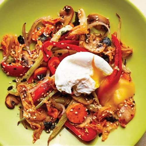 ShapeTaperaki πρωτεΐνης με σουσαμένια λαχανικά και αβγό!