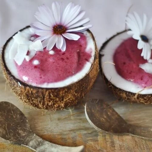 Παγωτό nicecream με μούρα και κολοκύθι χωρίς ζάχαρη