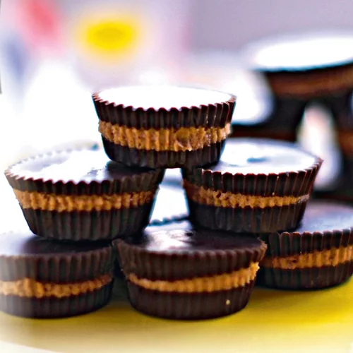 Mάφιν με σοκολάτα και φιστικοβούτυρο με μόνο 4 υλικά