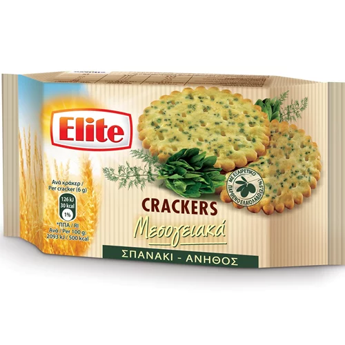 Δοκίμασες τα νέα Elite Crackers Μεσογειακά με Σπανάκι και Άνηθο;