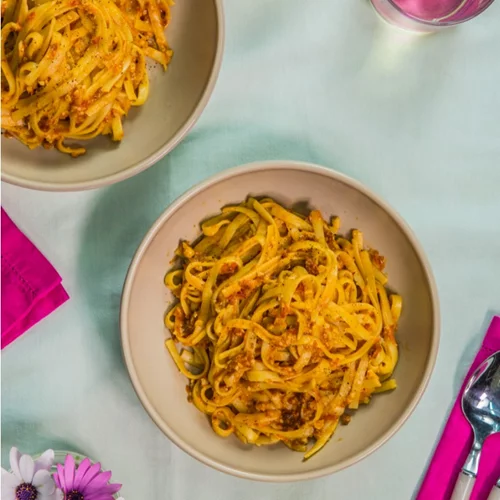 Λινγκουίνι με σάλτσα κάσιους: Μια πεντανόστιμη και νηστίσιμη μακαρονάδα