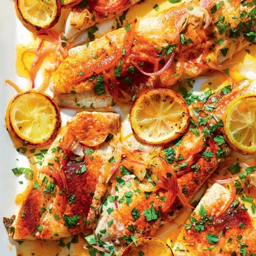 Συνταγή για γλώσσα με πάπρικα, λεμόνι και sherry