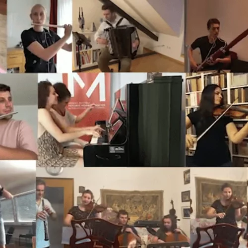 Ο Ελληνικός Εθνικός Ύμνος από τους παγκόσμιας ακτινοβολίας σολίστες  του Διεθνούς Φεστιβάλ Μουσικής Μολύβου