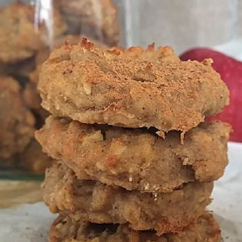 Mπισκότα με μήλο και κανέλα χωρίς ζάχαρη, χωρίς αλεύρι, χωρίς γλουτένη