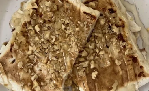 Φούλ πρωτεϊνική γλυκιά τυρόπιτα - Έτοιμη σε 2 λεπτά!