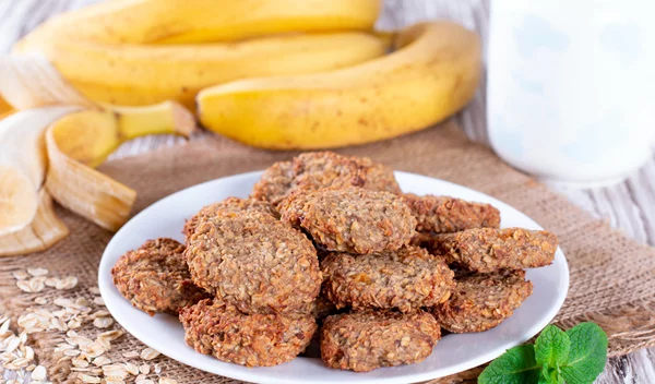 Συνταγή για θρεπτικά μπισκότα με μπανάνα και βρώμη (χωρίς ζάχαρη)