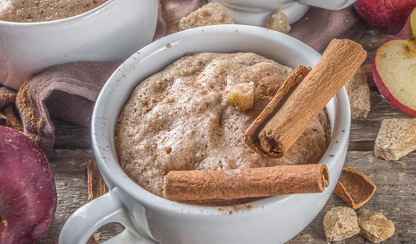 Κέικ μήλου σε 1 λεπτό χωρίς ζάχαρη - Θρεπτικό, γρήγορο και υγιεινό