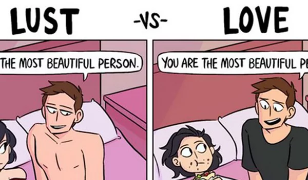 Aυτά τα χιουμοριστικά σκίτσα δείχνουν τη διαφορά μεταξύ πόθου και αγάπης!